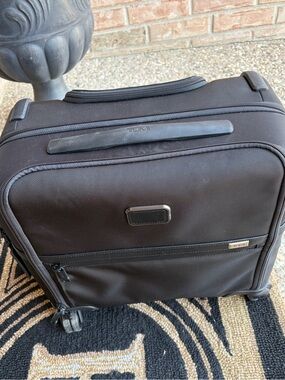Tumi Black Compact Rolling Briefcase